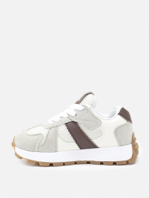 Кроссовки для девочки  цвет бежевый ЦБ-00289153 модель ЦБ-00289153 Фото