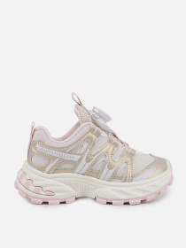 Кроссовки для девочки  цвет бежевый ЦБ-00289155 модель ЦБ-00289155 Фото