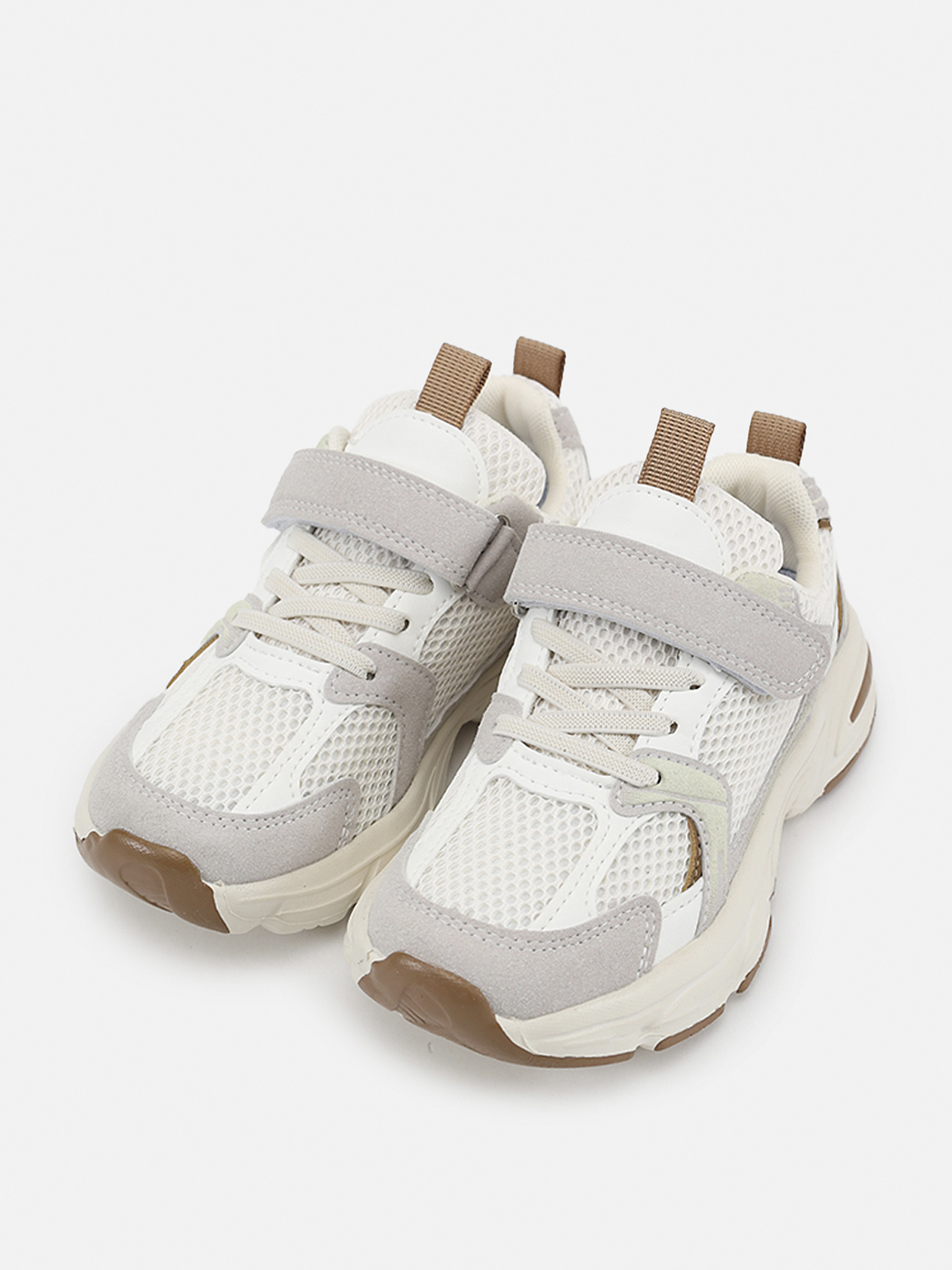 Кроссовки для девочки  цвет бежевый ЦБ-00289471 модель ЦБ-00289471 Фото