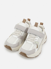 Кроссовки для девочки  цвет бежевый ЦБ-00289471 модель ЦБ-00289471 Фото