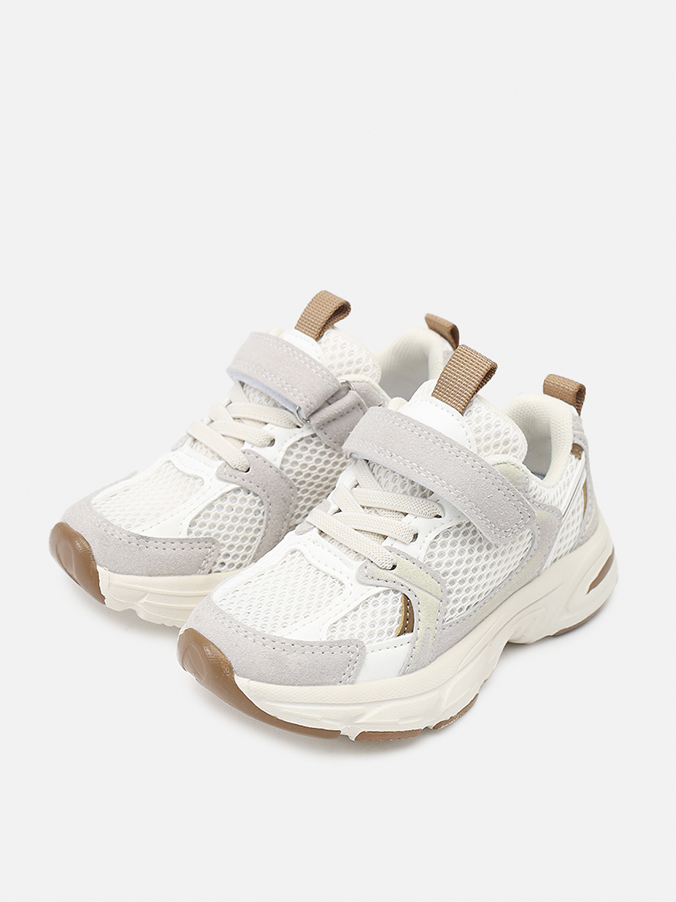 Кроссовки для девочки  цвет бежевый ЦБ-00289474 модель ЦБ-00289474 Фото