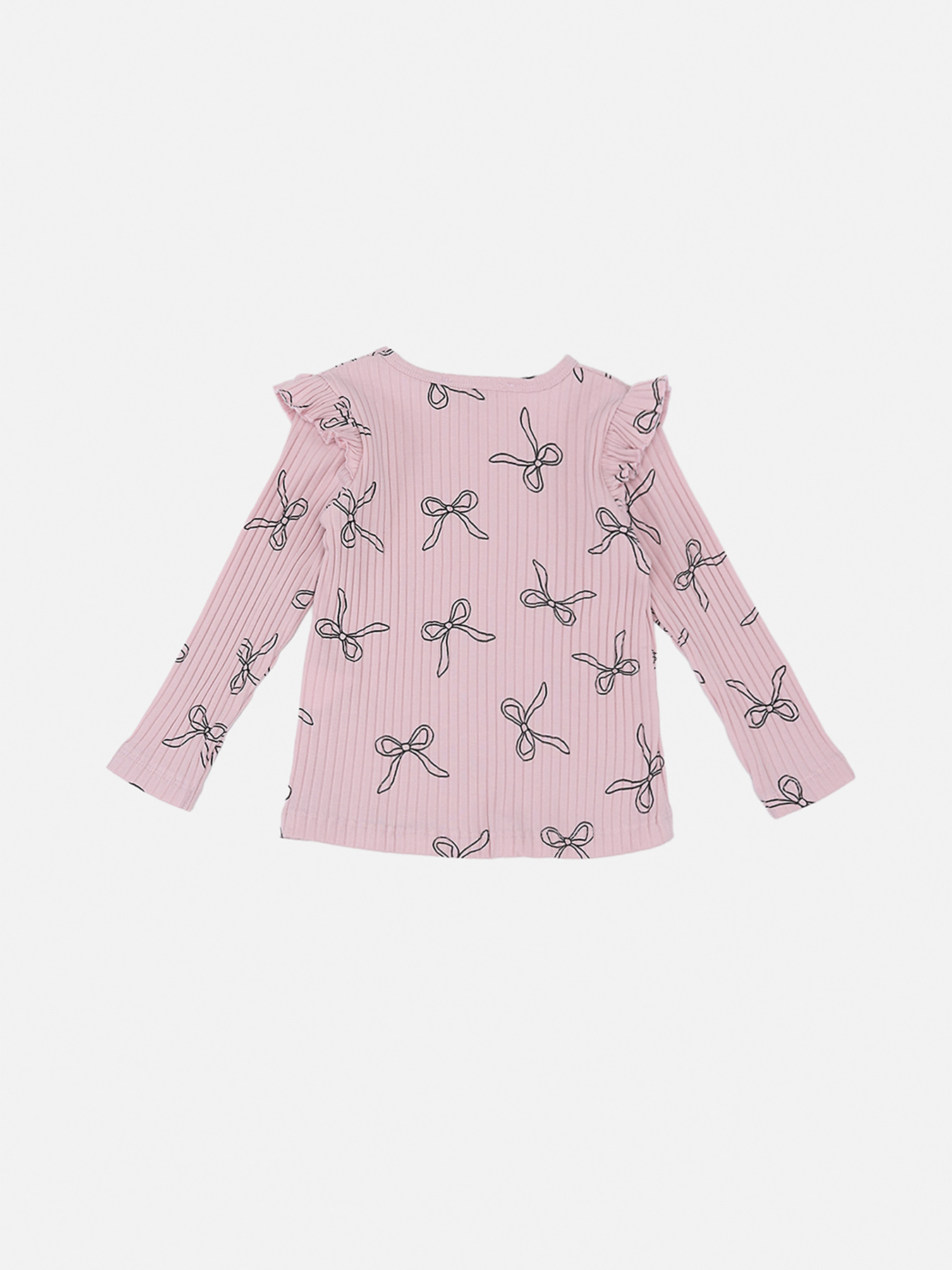 Футболка з довгим рукавом для дівчинки  колір рожевий ЦБ-00289663 модель ЦБ-00289663 Фото