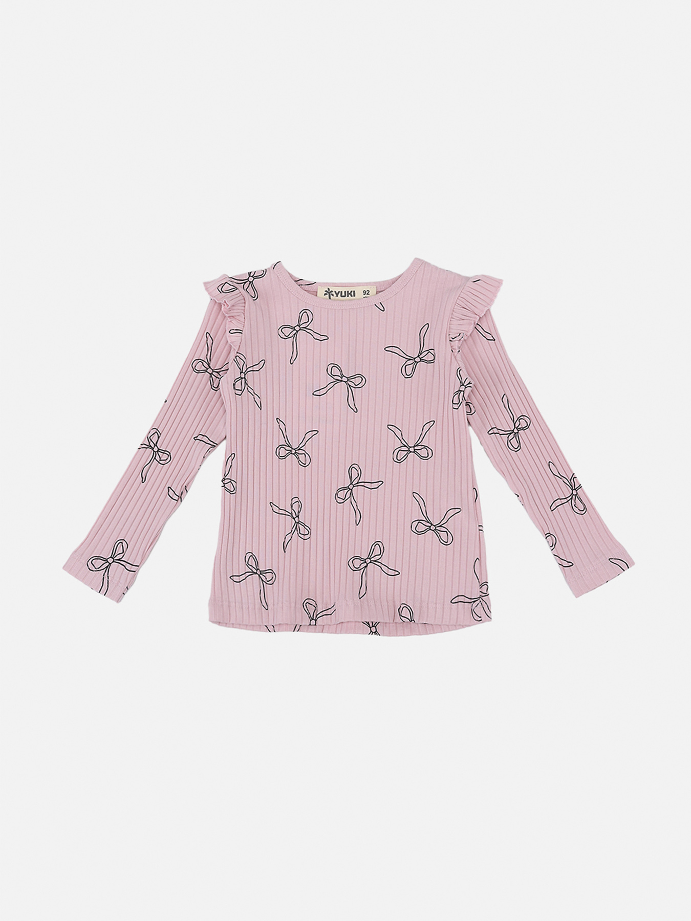 Футболка з довгим рукавом для дівчинки  колір рожевий ЦБ-00289663 модель ЦБ-00289663 Фото