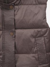 Жилет утеплённый для девочки  цвет коричневый ЦБ-00289743 модель ЦБ-00289743 Фото