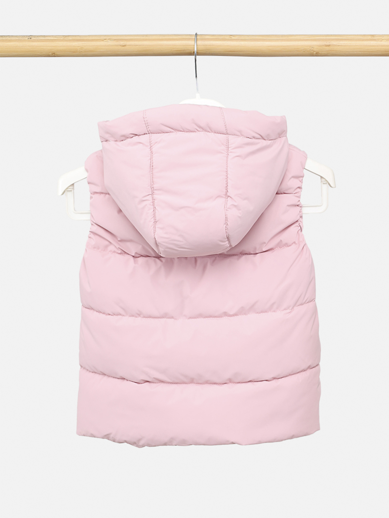 Жилет утеплённый для девочки  цвет розовый ЦБ-00289746 модель ЦБ-00289746 Фото