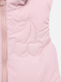 Жилет утеплённый для девочки  цвет розовый ЦБ-00289746 модель ЦБ-00289746 Фото