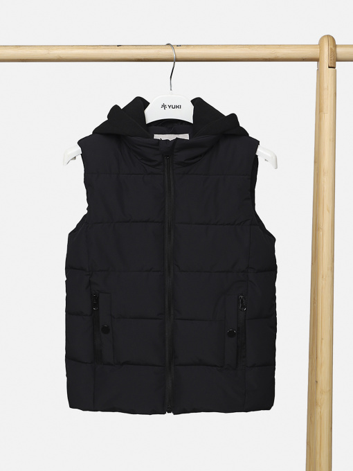 Жилет утеплений для хлопчика  колір чорний ЦБ-00289747 модель ЦБ-00289747 Фото