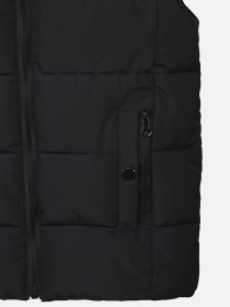 Жилет утеплённый для мальчика  цвет черный ЦБ-00289747 модель ЦБ-00289747 Фото