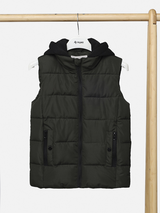 Жилет утеплений для хлопчика  колір хакі ЦБ-00289748 модель ЦБ-00289748 Фото