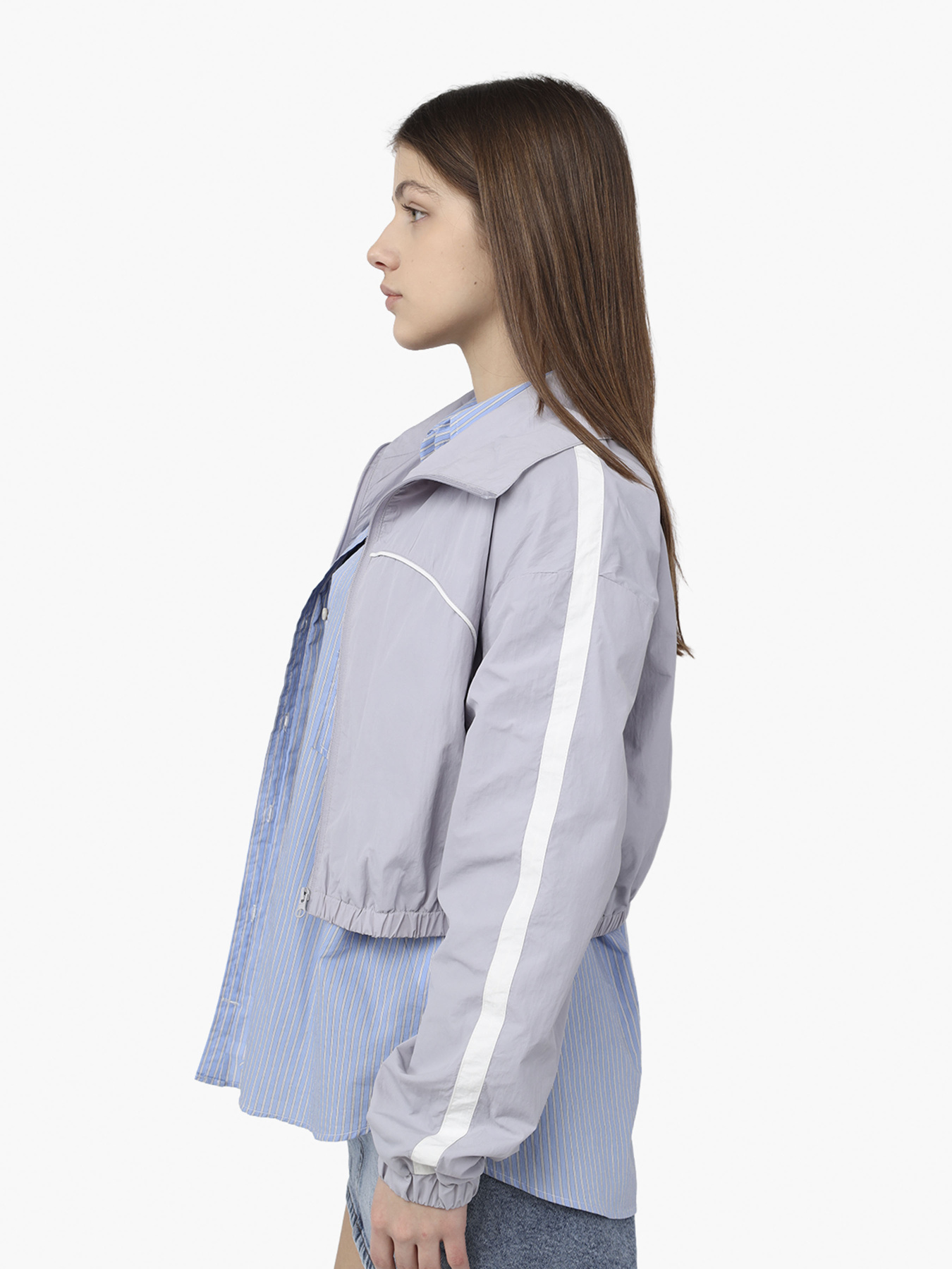 Вітровка жіноча  колір світло-сірий ЦБ-00290246 модель ЦБ-00290246 Фото