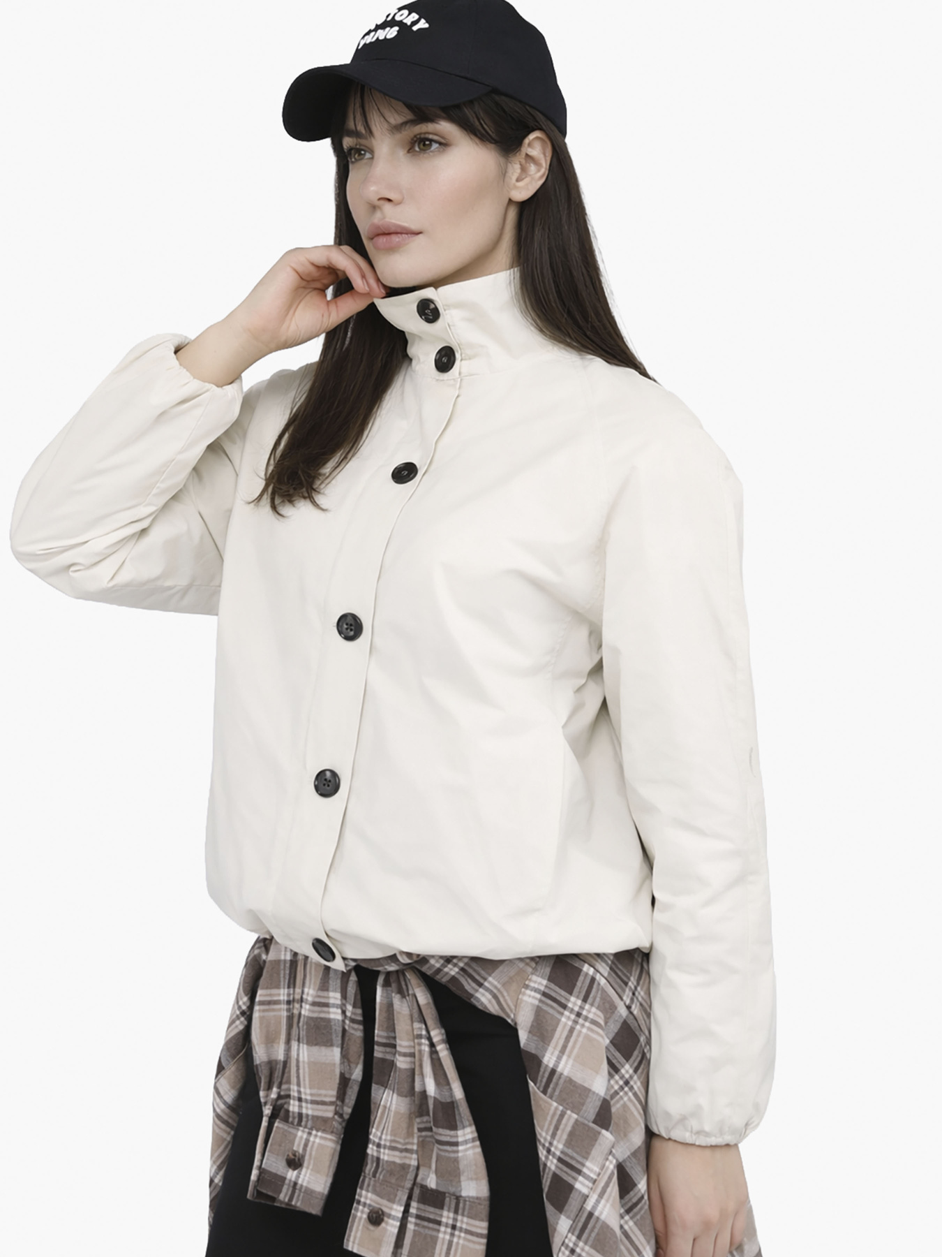Вітровка жіноча  колір молочний ЦБ-00290247 модель ЦБ-00290247 Фото