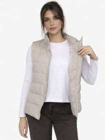 Жилет утеплённый женский  цвет бежевый ЦБ-00290250 модель ЦБ-00290250 Фото