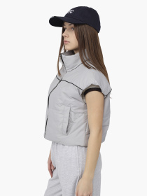 Жилет утеплённый женский  цвет светло-серый ЦБ-00290253 модель ЦБ-00290253 Фото