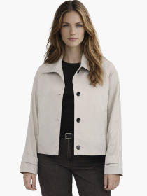 Плащ жіночий  колір бежевий ЦБ-00290257 модель ЦБ-00290257 Фото