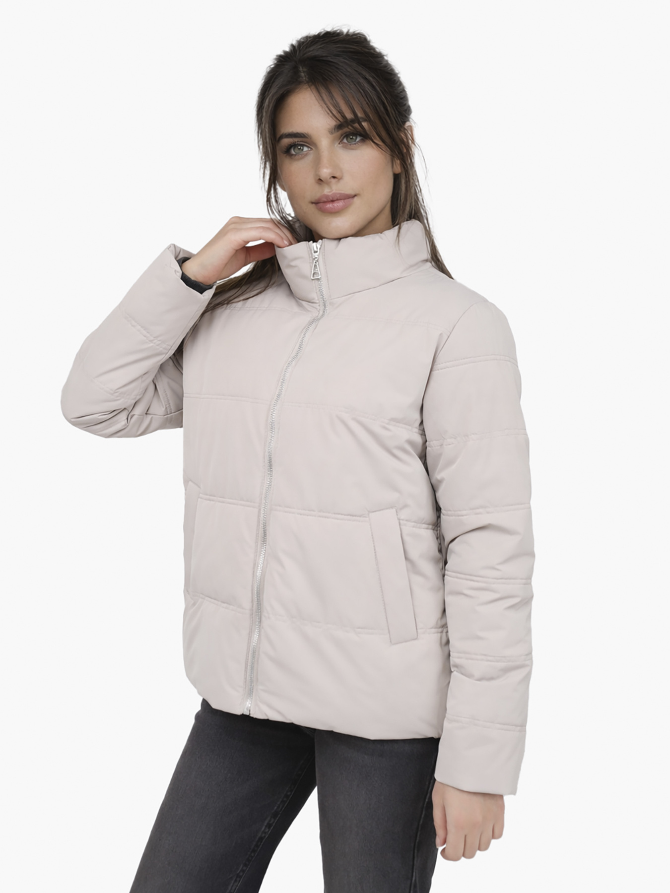 Куртка женская  цвет бежевый ЦБ-00290259 модель ЦБ-00290259 Фото