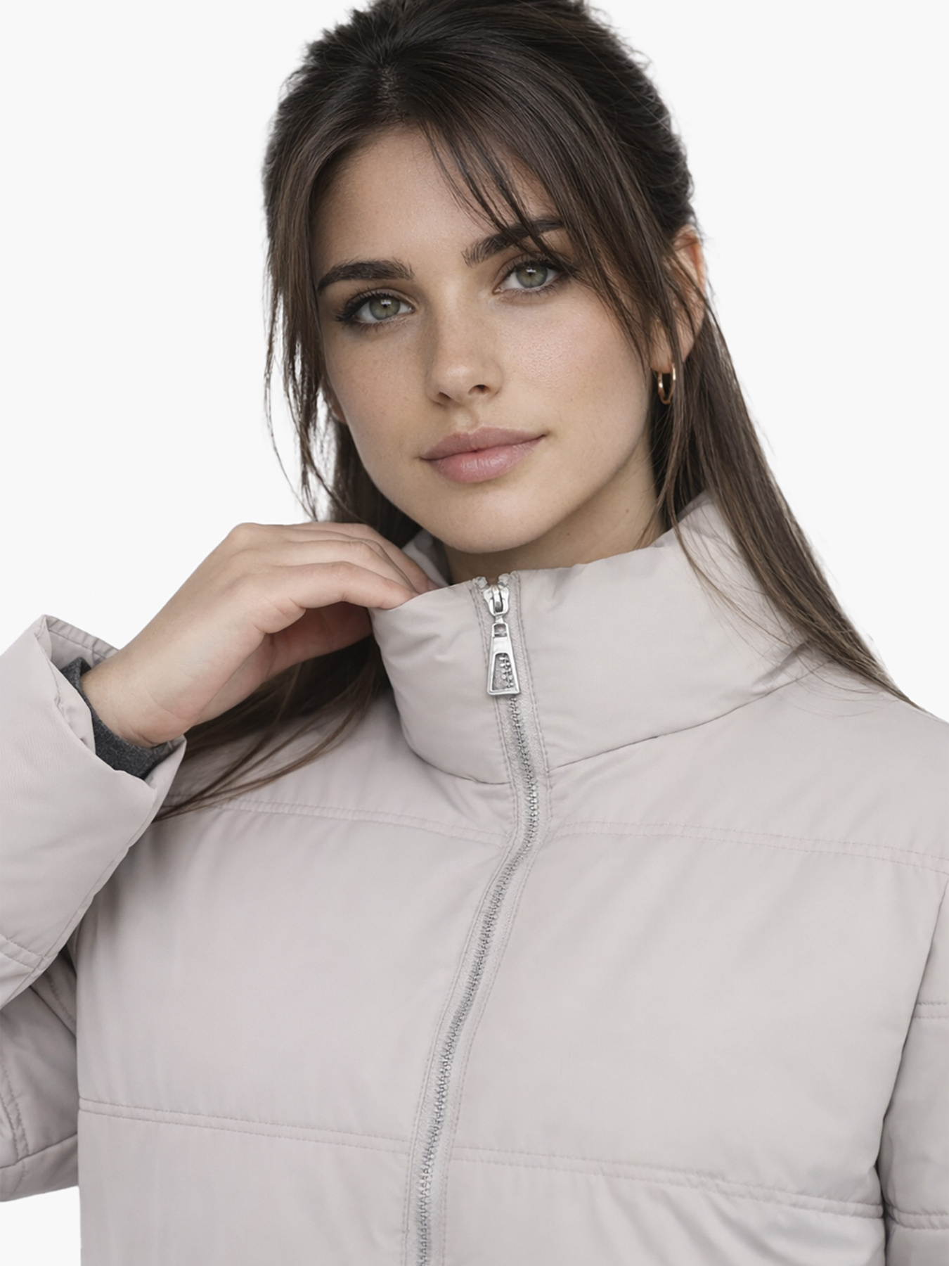 Куртка женская  цвет бежевый ЦБ-00290259 модель ЦБ-00290259 Фото