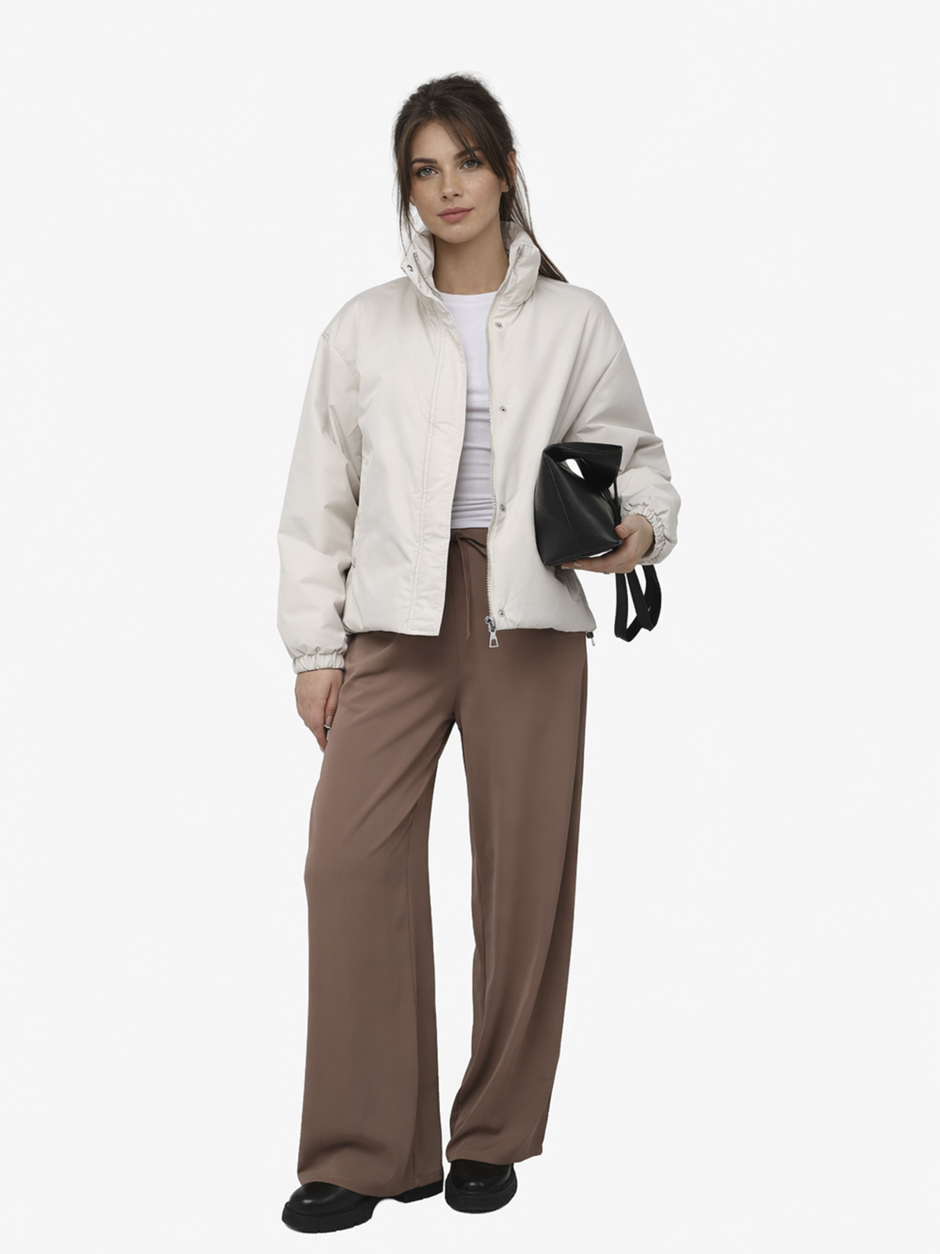 Куртка женская  цвет молочный ЦБ-00290260 модель ЦБ-00290260 Фото