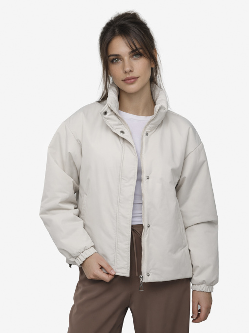 Куртка жіноча  колір молочний ЦБ-00290260 модель ЦБ-00290260 Фото