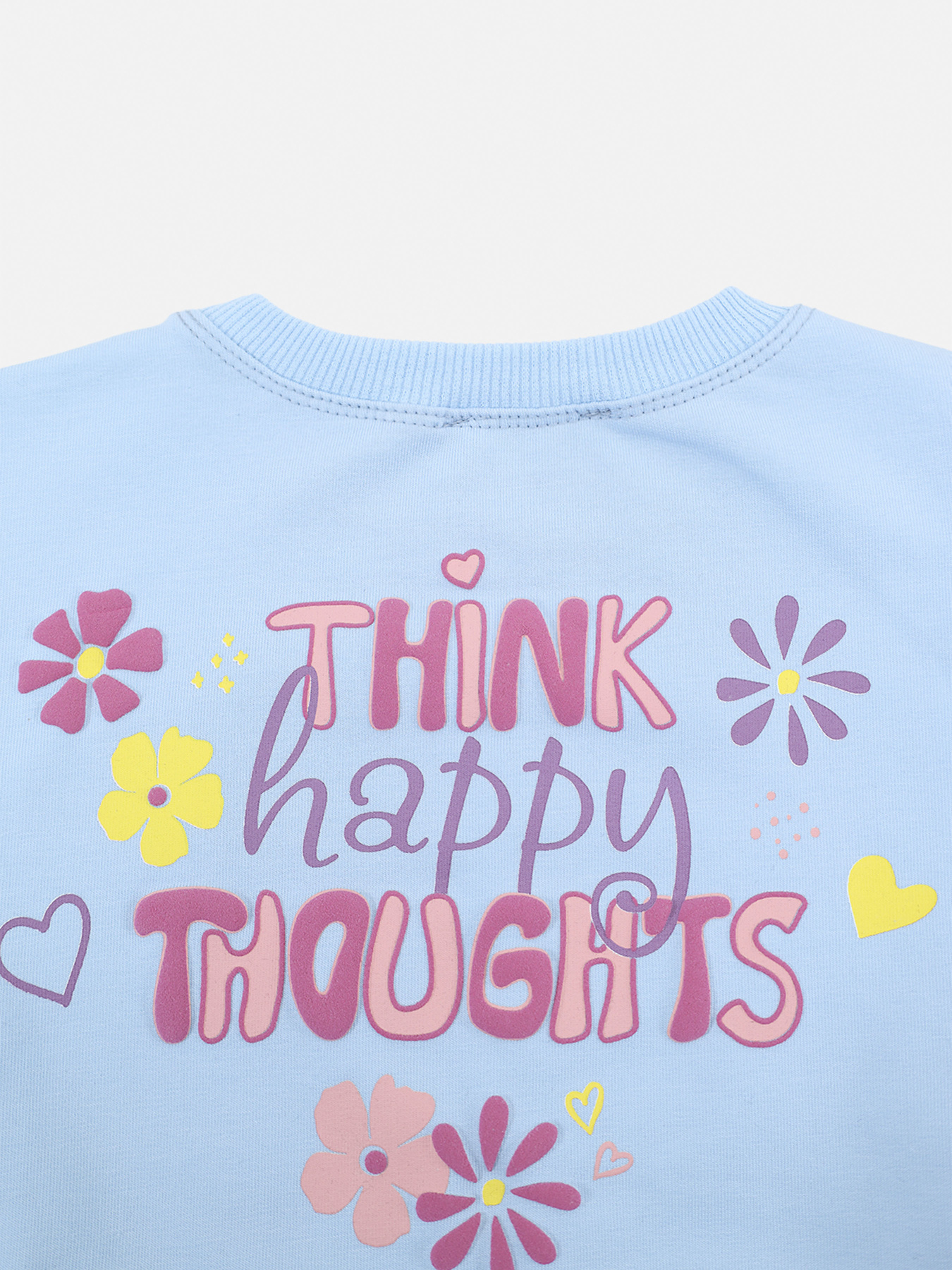 Світшот для дівчинки  колір блакитний ЦБ-00290405 модель ЦБ-00290405 Фото