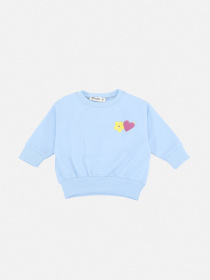 Світшот для дівчинки  колір блакитний ЦБ-00290405 модель ЦБ-00290405 Фото