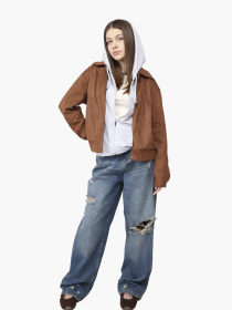 Широкие джинсы YUKI модель ЦБ-00290488 Фото