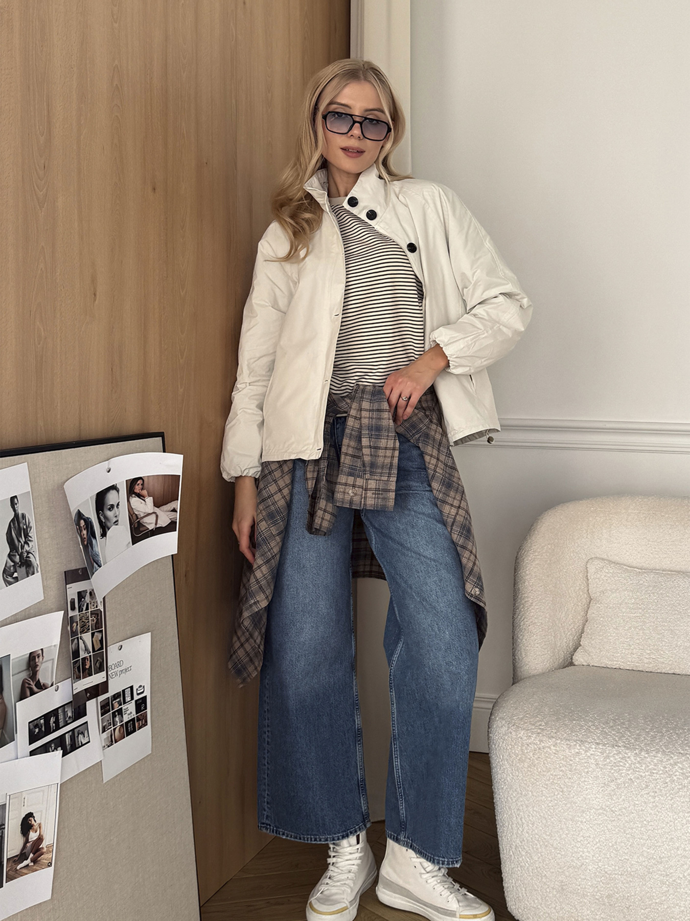 Широкі джинси YUKI модель ЦБ-00290489 Широкі джинси YUKI модель ЦБ-00290489 Фото