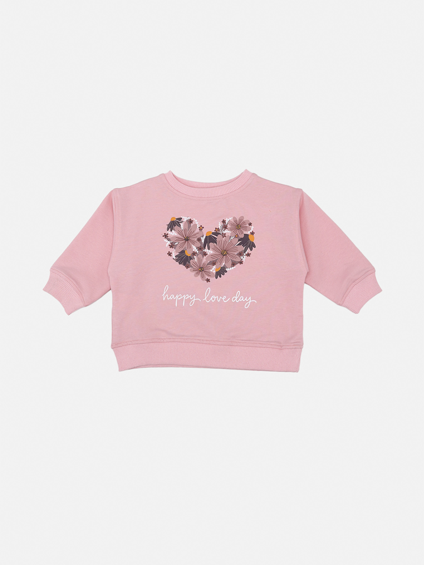 Світшот для дівчинки  колір рожевий ЦБ-00290543 модель ЦБ-00290543 Фото