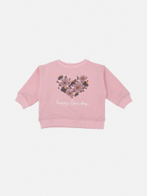 Світшот для дівчинки  колір рожевий ЦБ-00290543 модель ЦБ-00290543 Фото