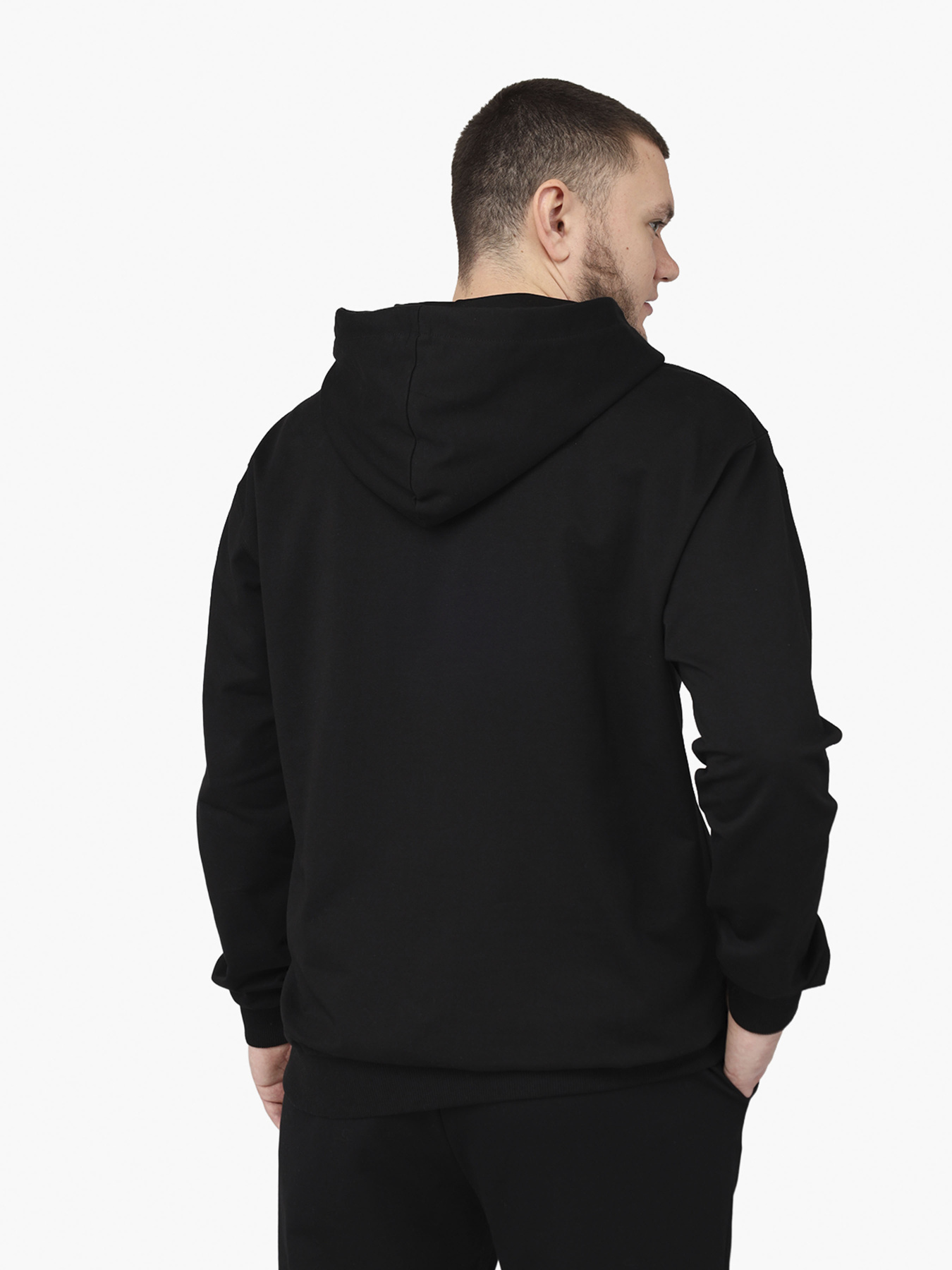 Худи мужское  цвет черный ЦБ-00290662 модель ЦБ-00290662 Фото