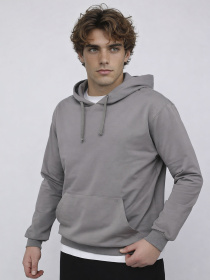 Худі чоловічий  колір сірий ЦБ-00290664 модель ЦБ-00290664 Фото