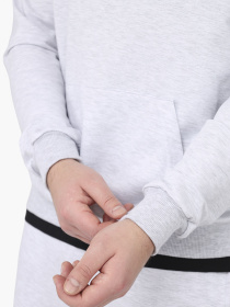 Худи мужское  цвет светло-серый ЦБ-00290665 модель ЦБ-00290665 Фото