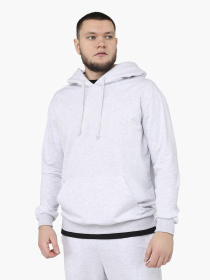 Худи мужское  цвет светло-серый ЦБ-00290665 модель ЦБ-00290665 Фото