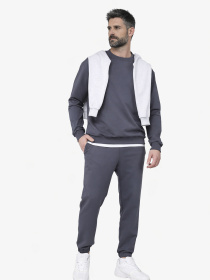 Світшот чоловічий  колір темно-сірий ЦБ-00290667 модель ЦБ-00290667 Фото