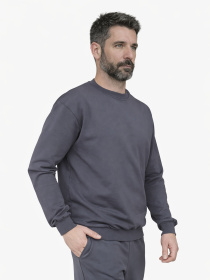 Світшот чоловічий  колір темно-сірий ЦБ-00290667 модель ЦБ-00290667 Фото