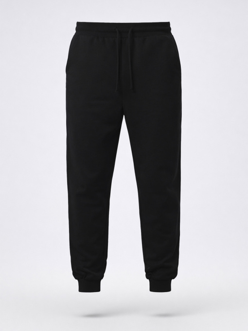 Штани спортивные мужские  цвет черный ЦБ-00290674 модель ЦБ-00290674 Фото