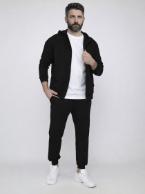 Штани спортивные мужские  цвет черный ЦБ-00290674 модель ЦБ-00290674 Фото