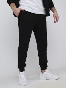 Штани спортивные мужские  цвет черный ЦБ-00290674 модель ЦБ-00290674 Фото