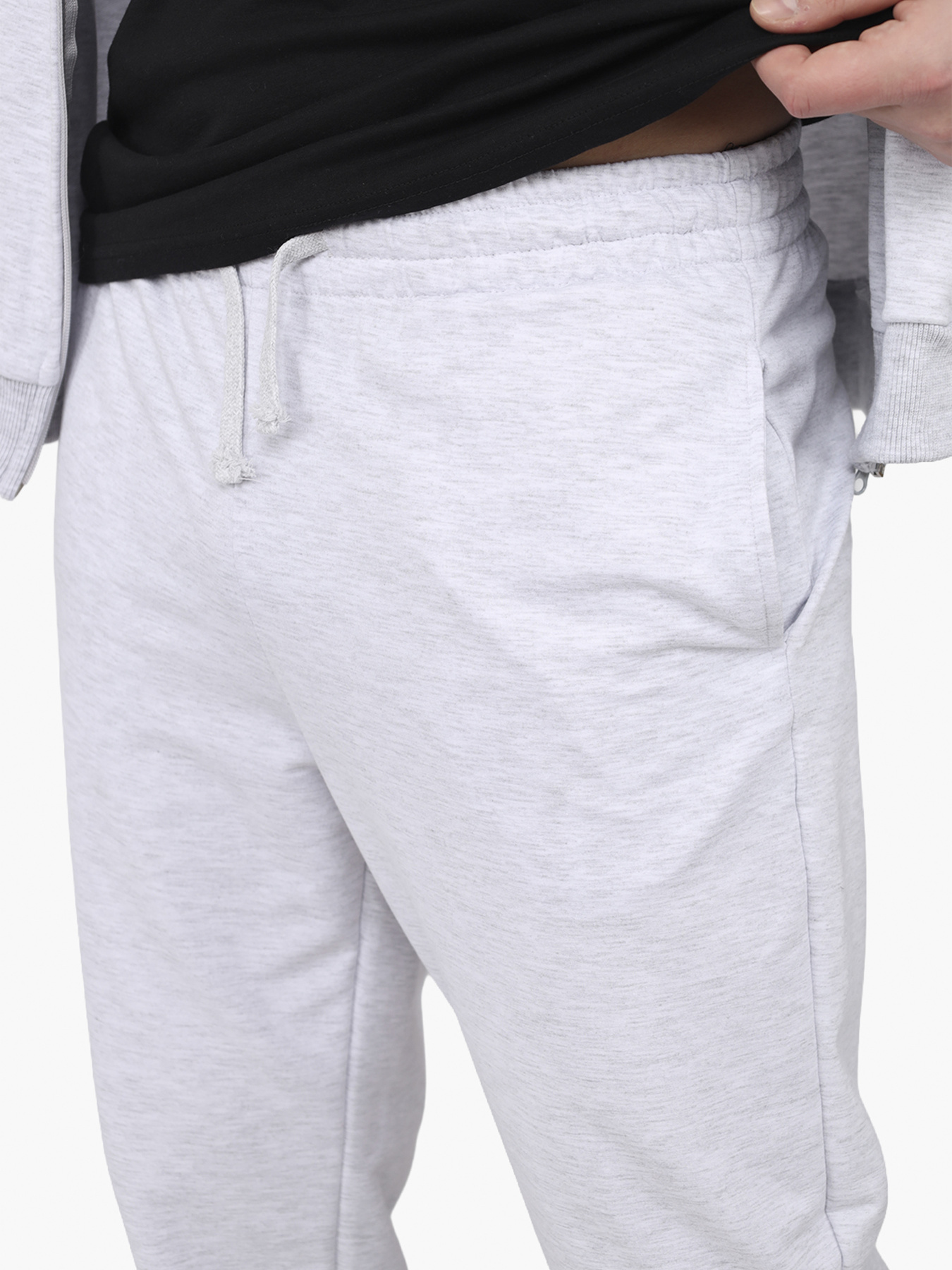 Штани спортивні чоловічі  колір світло-сірий ЦБ-00290677 модель ЦБ-00290677 Фото