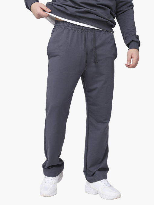 Штани спортивные мужские  цвет темно-серый ЦБ-00290679 модель ЦБ-00290679 Фото