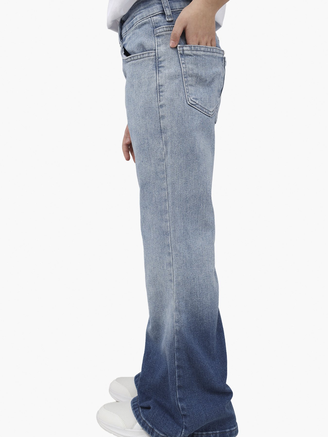 Расклешенные джинсы YUKI модель ЦБ-00290691 Фото