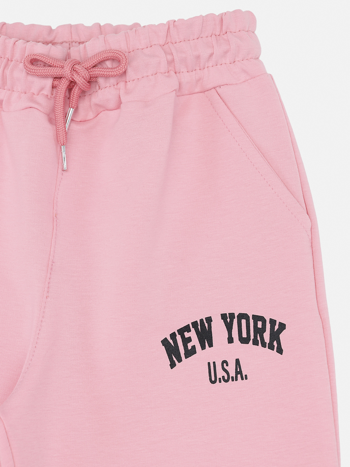 Штани спортивні для дівчинки  колір рожевий ЦБ-00290761 модель ЦБ-00290761 Фото