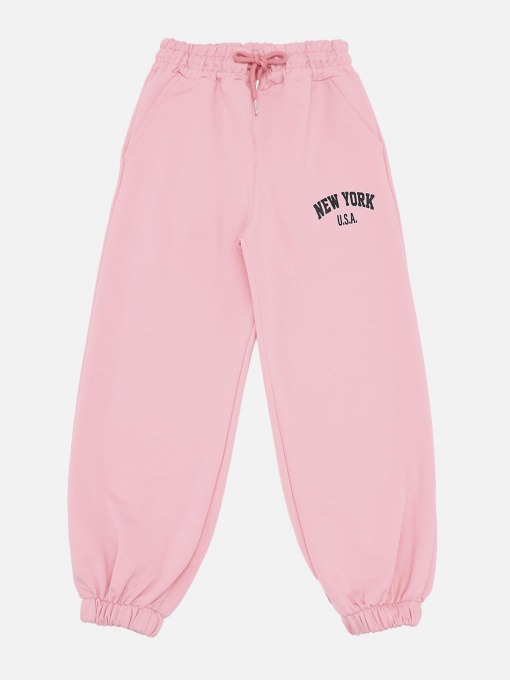 Штани спортивні для дівчинки  колір рожевий ЦБ-00290761 модель ЦБ-00290761 Фото