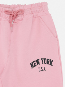 Штани спортивні для дівчинки  колір рожевий ЦБ-00290761 модель ЦБ-00290761 Фото