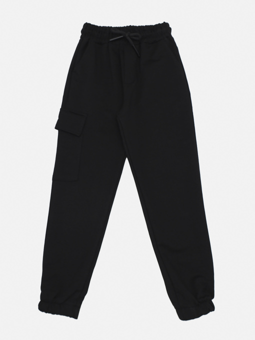 Штаны спортивные для мальчика  цвет черный ЦБ-00290762 модель ЦБ-00290762 Фото