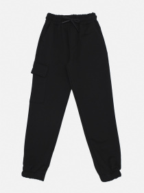 Штаны спортивные для мальчика  цвет черный ЦБ-00290762 модель ЦБ-00290762 Фото