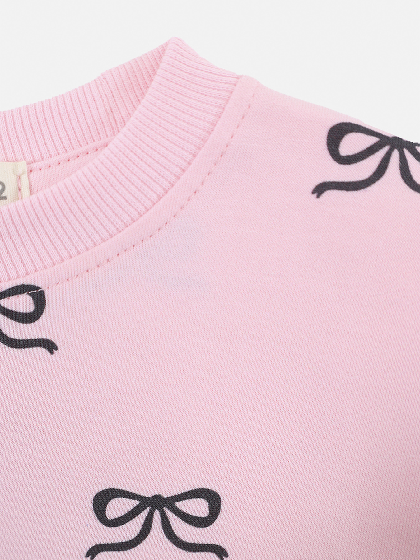 Світшот для дівчинки  колір світло-рожевий ЦБ-00290802 модель ЦБ-00290802 Фото