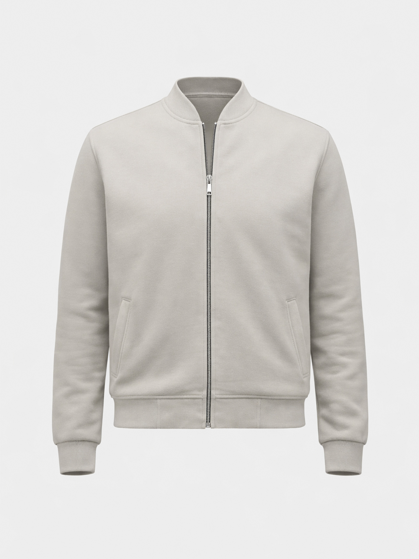 Мужская кофта на молнии  цвет серый ЦБ-00290890 модель ЦБ-00290890 Фото