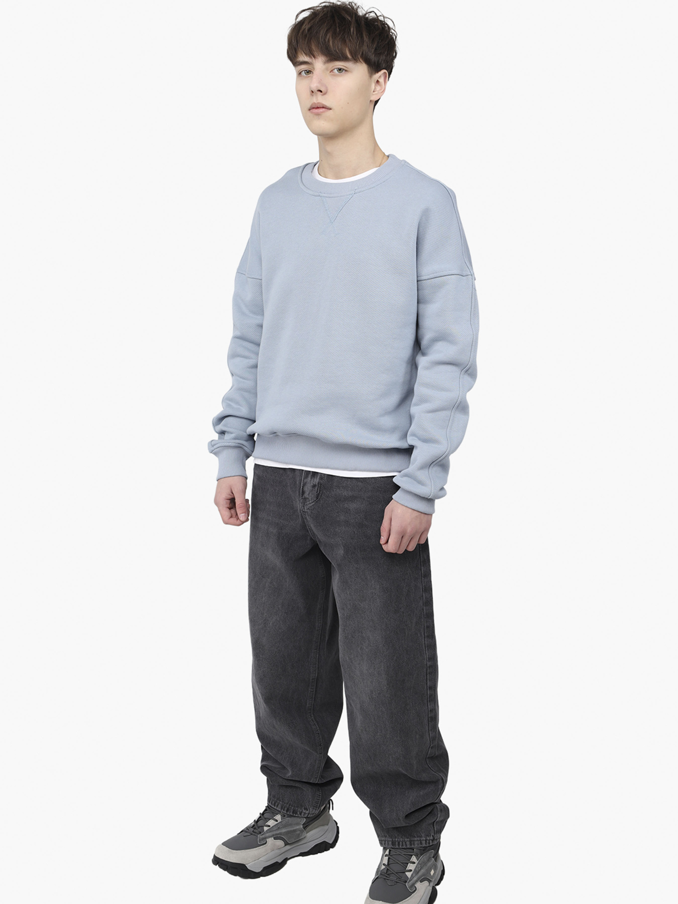 Світшот чоловічий  колір блакитний ЦБ-00291039 модель ЦБ-00291039 Фото