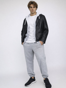 Штани спортивні чоловічі  колір світло-сірий ЦБ-00291043 модель ЦБ-00291043 Фото