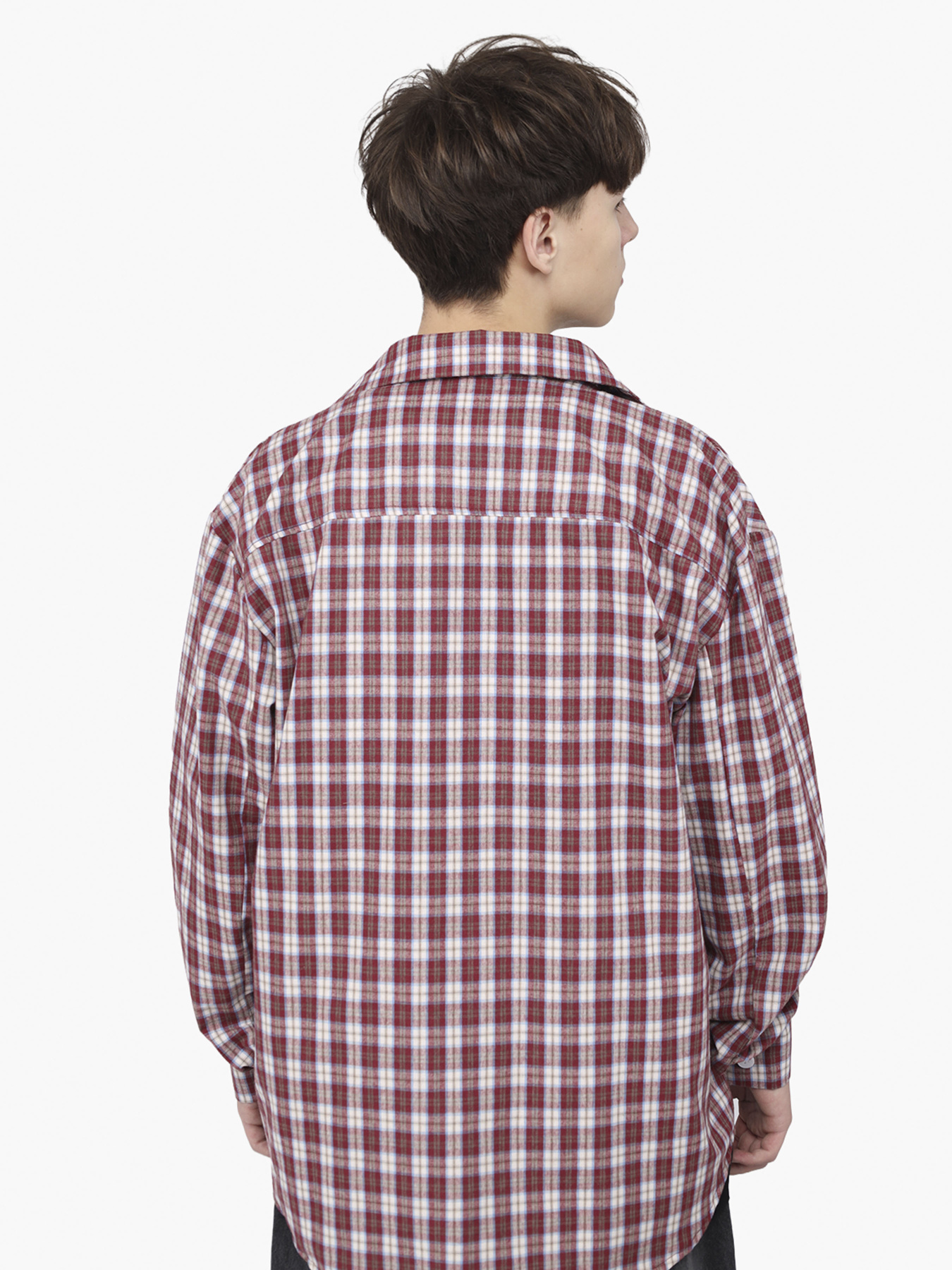 Рубашка с длинным рукавом мужская  цвет красный ЦБ-00291104 модель ЦБ-00291104 Фото